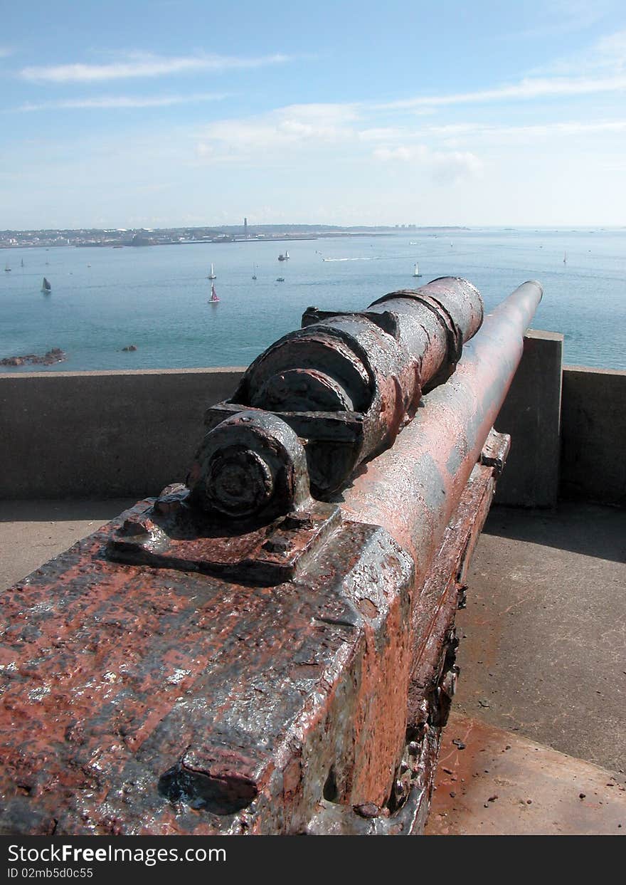 German guns on Jersey