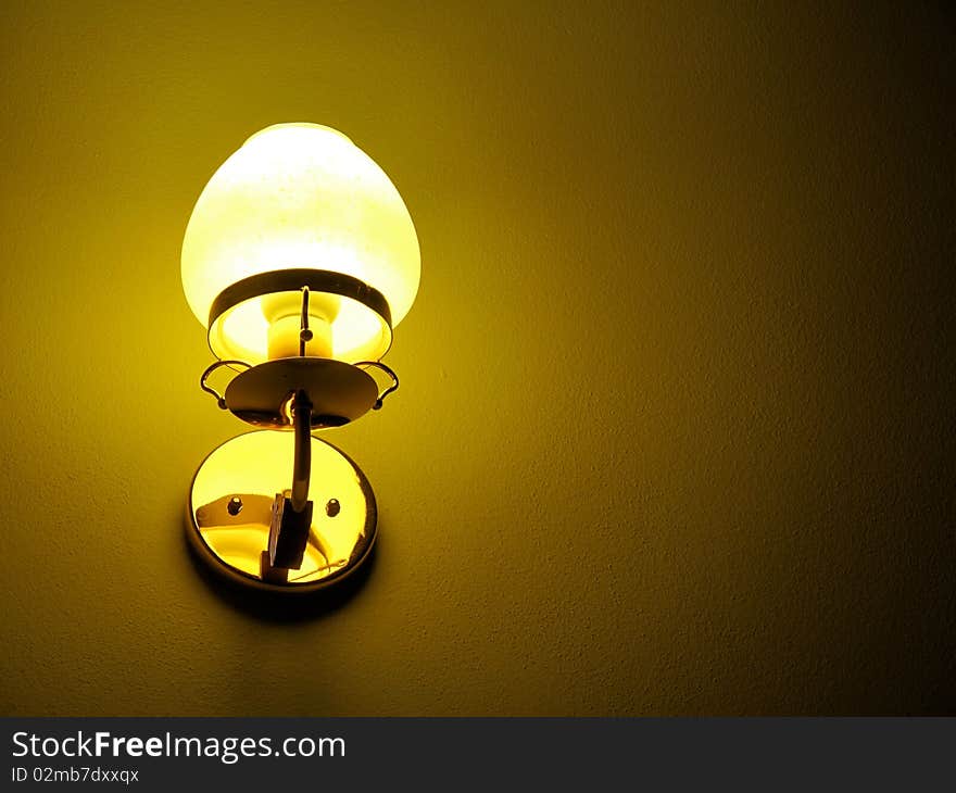 Wall lamp in my room.