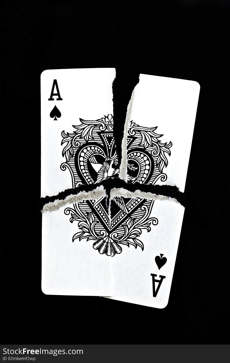 Ripped Up Ace Of Spades