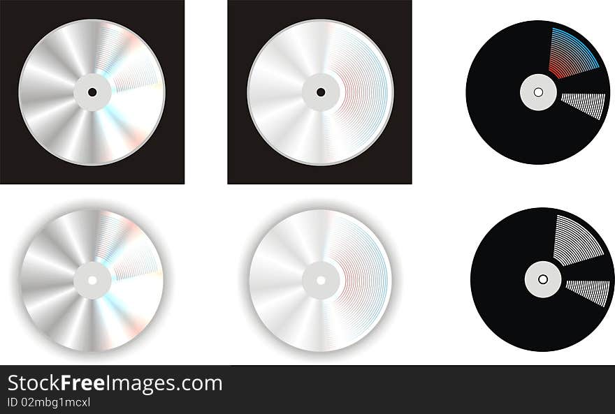 Icon with CD, vinil image. Improved version with nacreous shine. Icon with CD, vinil image. Improved version with nacreous shine