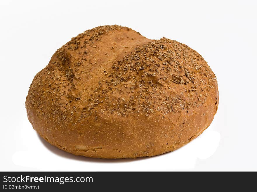 Isolated bread on white background