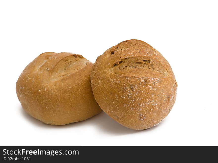 Fresh rolls on white background. Fresh rolls on white background