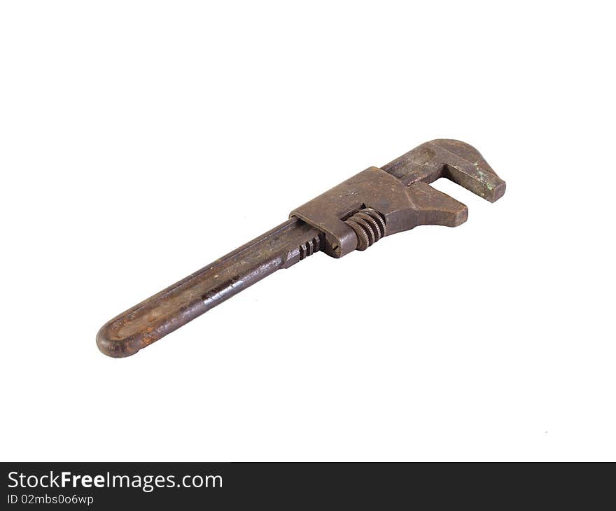 Old adjustable wrench