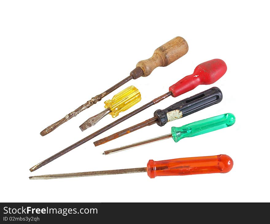 Old, rusry screwdrivers