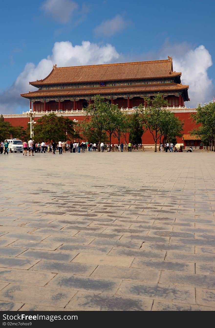 The entrance Building in the forbidden city Beijing