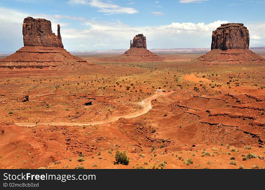Famous Buttes of Monument Valley