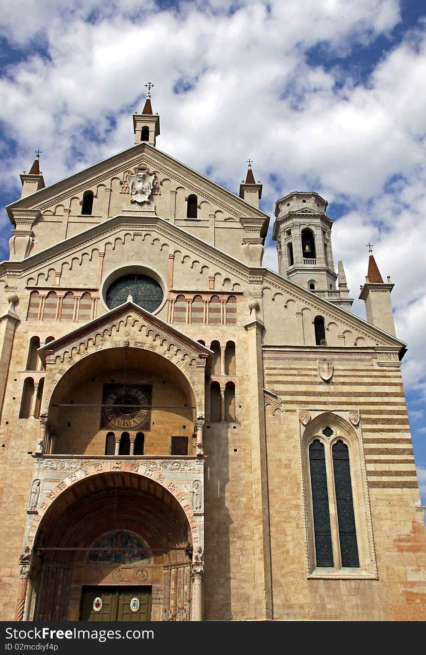 The Duomo church in Verona, Italy