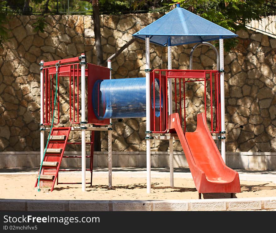 Small children playground on the park