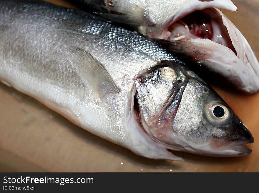 Fresh fish cleaned ready for cook