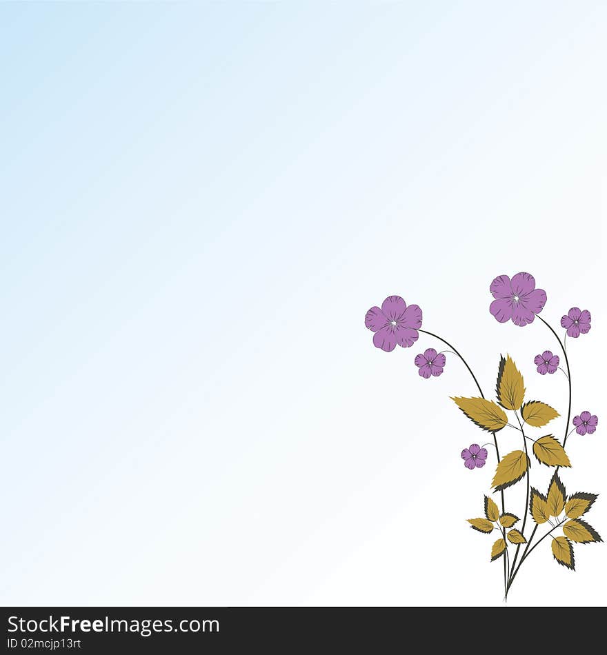 Floral background, element for design,  illustration