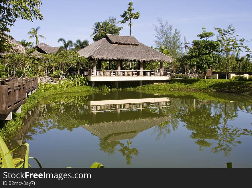 Tropical arbor in Thailand.