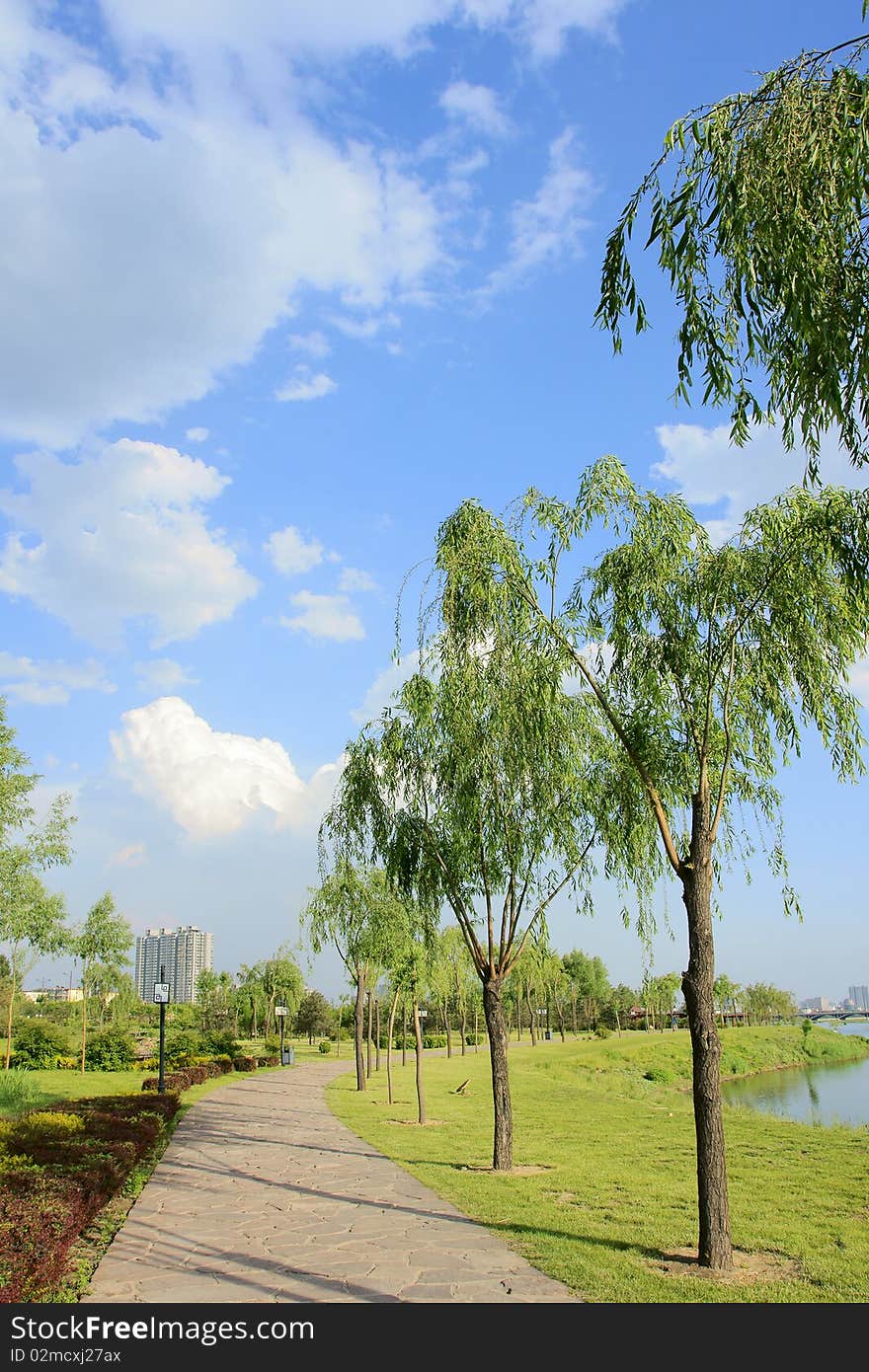 The scencery of everglade park in Taiyuan, Shanxi province, China.