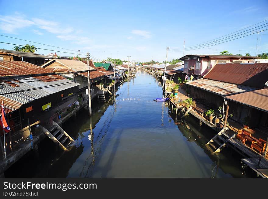 Old thai house riverside