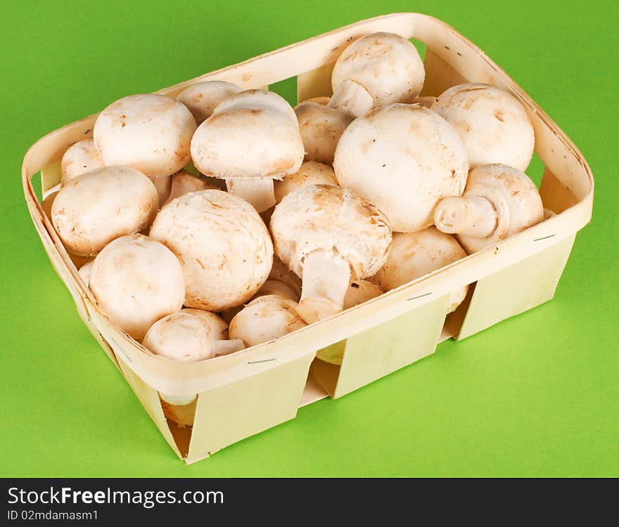 Fresh appetizing mushrooms