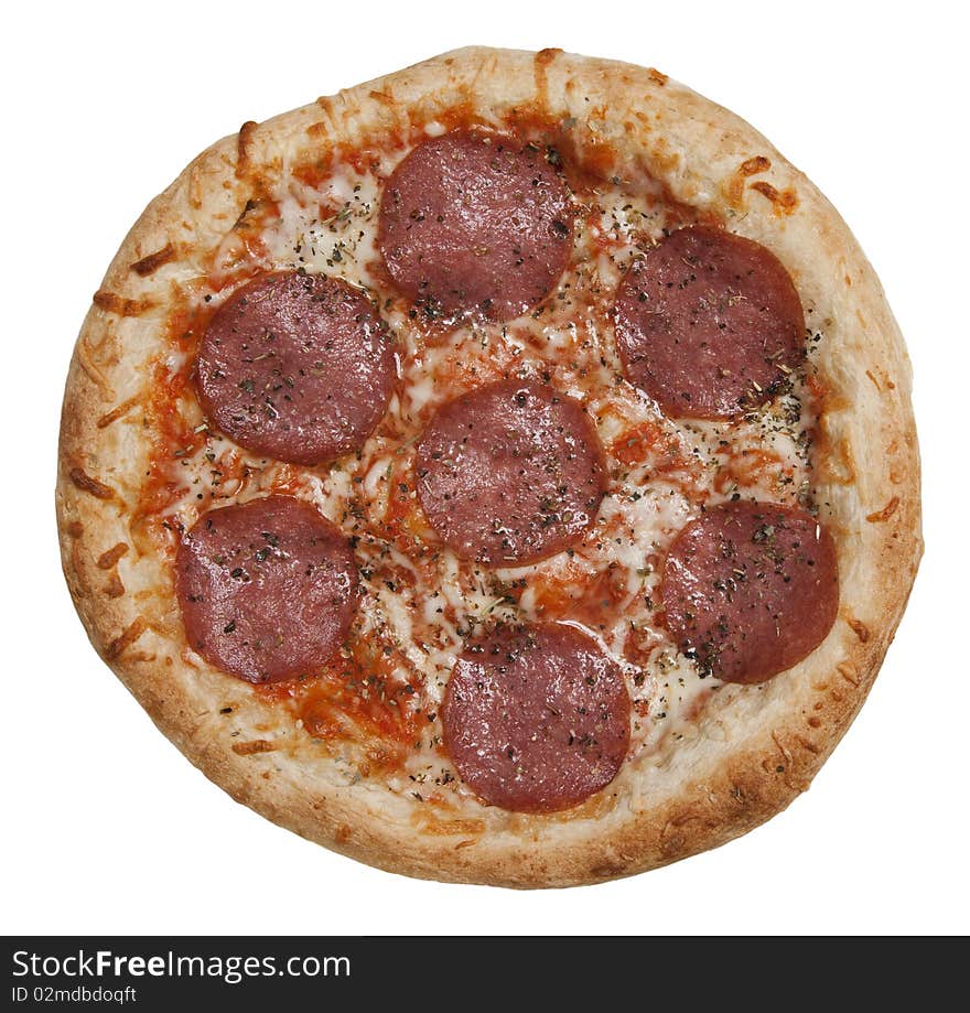 Italian salami pizza