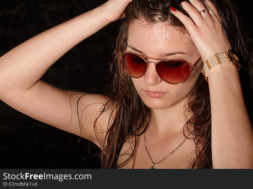 Girl in sunglasses