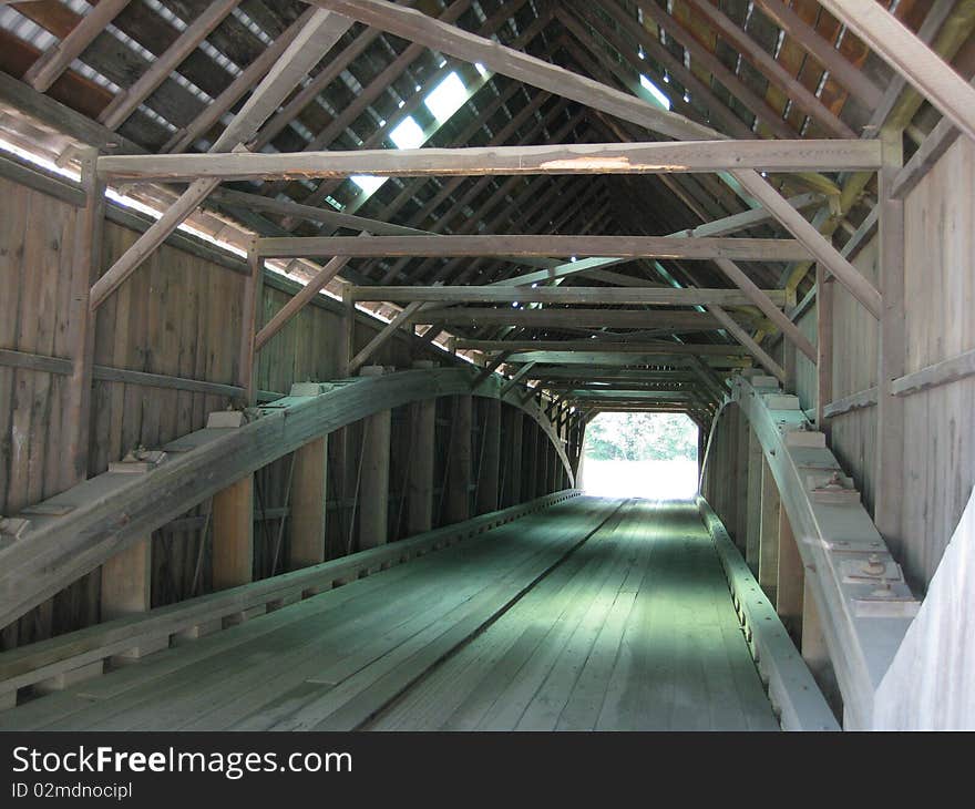 Inside a bridge