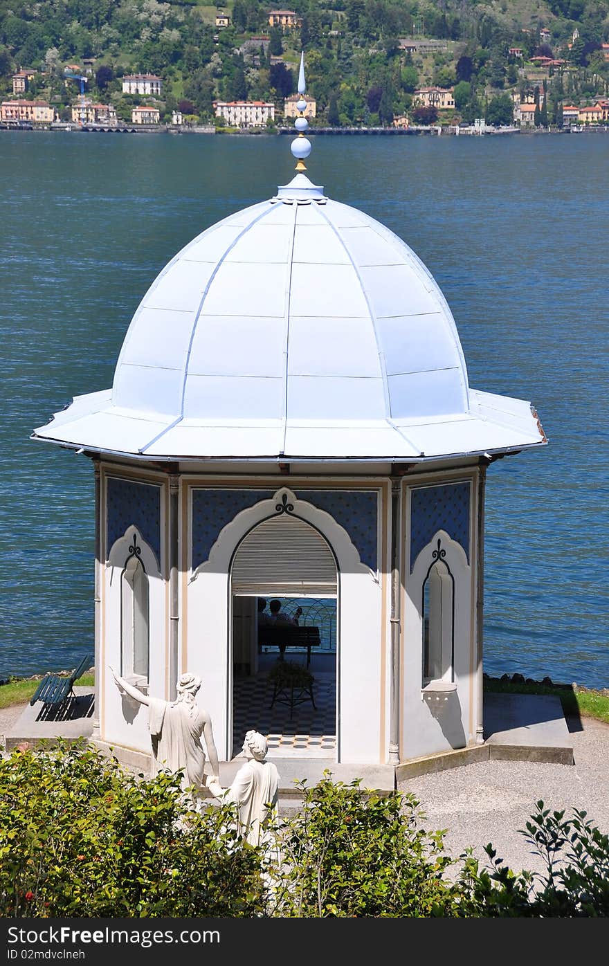 Park of Villa Melzi at  Italian lake Como