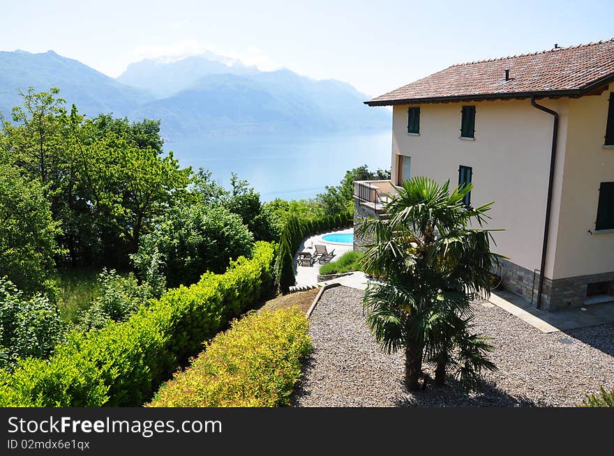 View to the lake Como, Italy