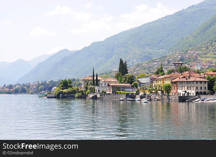 Tremezzo town at the famous Italian lake Como