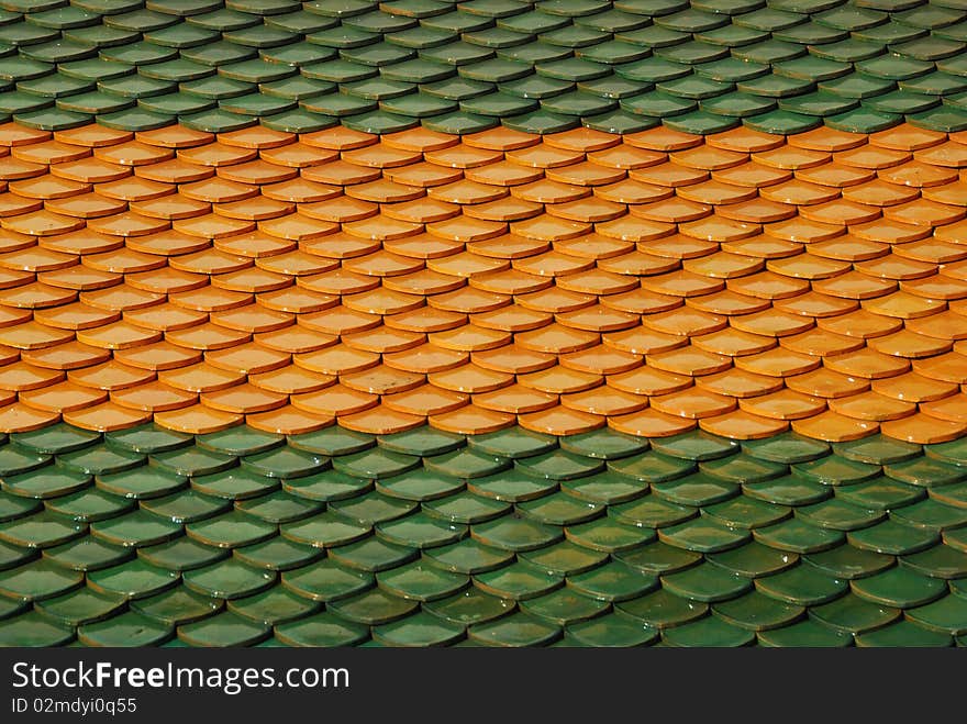 Clay tiles in wat arun bangkok thailand. Clay tiles in wat arun bangkok thailand