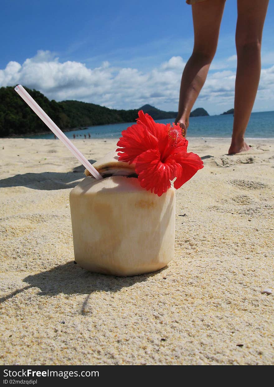 Beach scene. Langkawi island, Malayisa