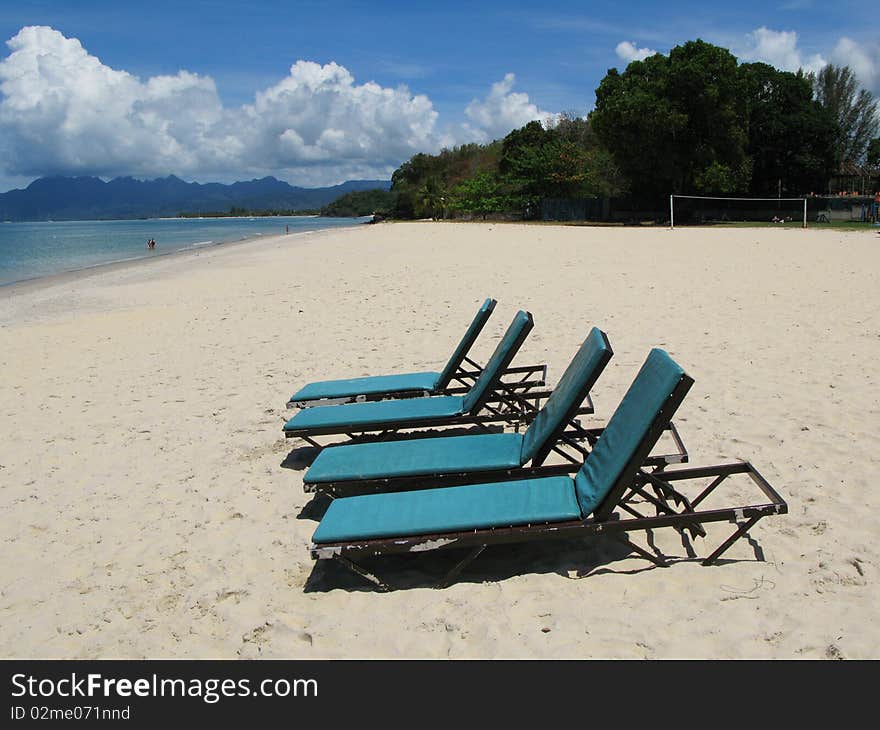 Beach scene. Langkawi island, Malayisa