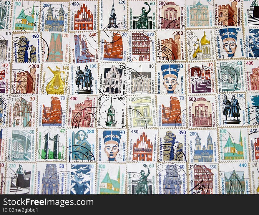 Attractions of Germany on stamps from Germany. Attractions of Germany on stamps from Germany