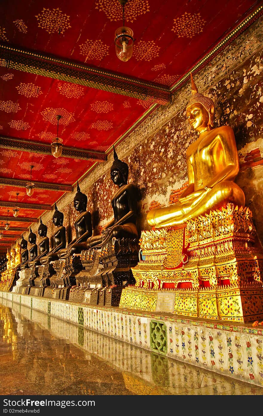 Wat Suthad at Bangkok. Thailand. Wat Suthad at Bangkok. Thailand