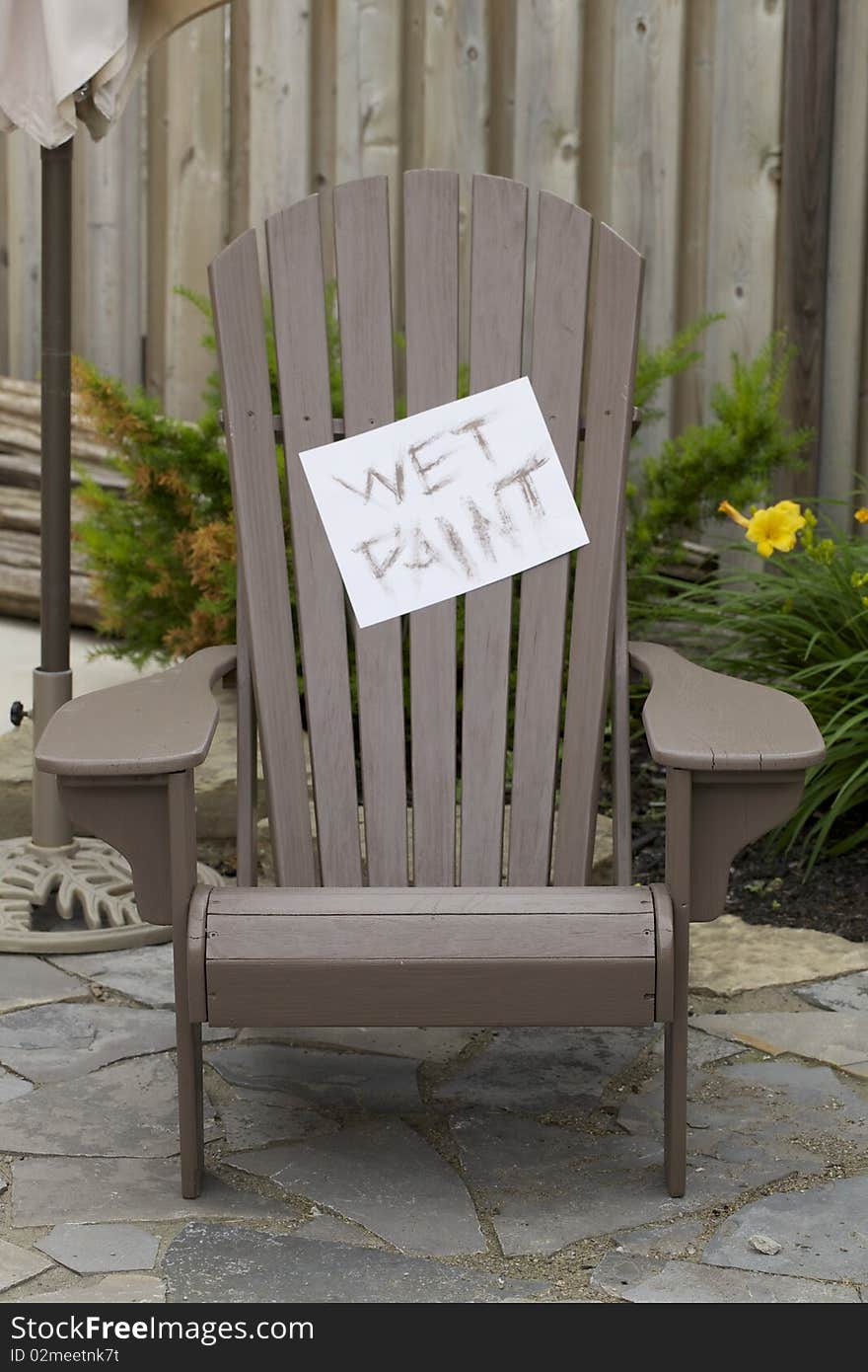 Freshly Painted Chair