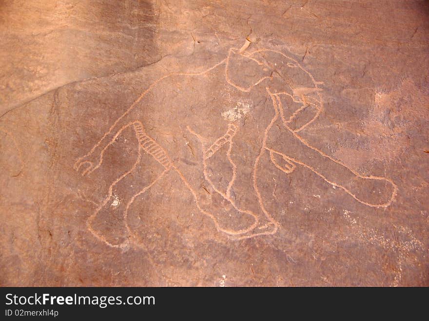 Rock engraving, Libya