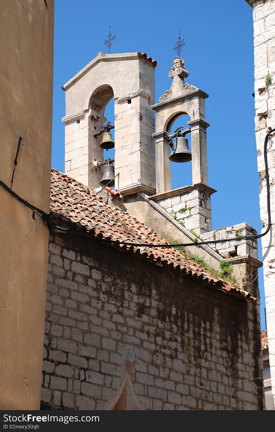 Bell tower in Sibenik, Croatia