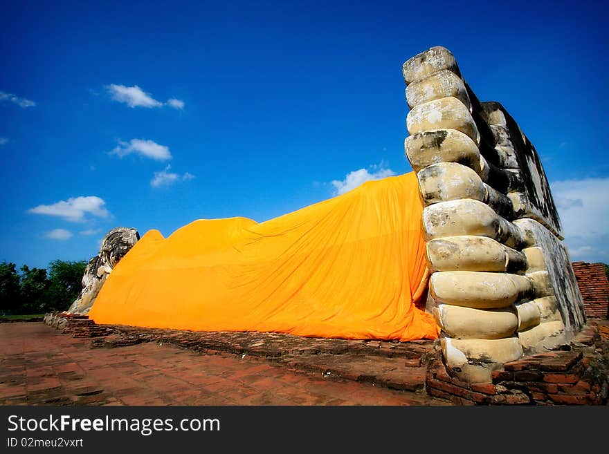 Buddha in ayutthaya thailand