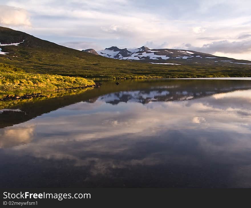 Wild landscape of Lake