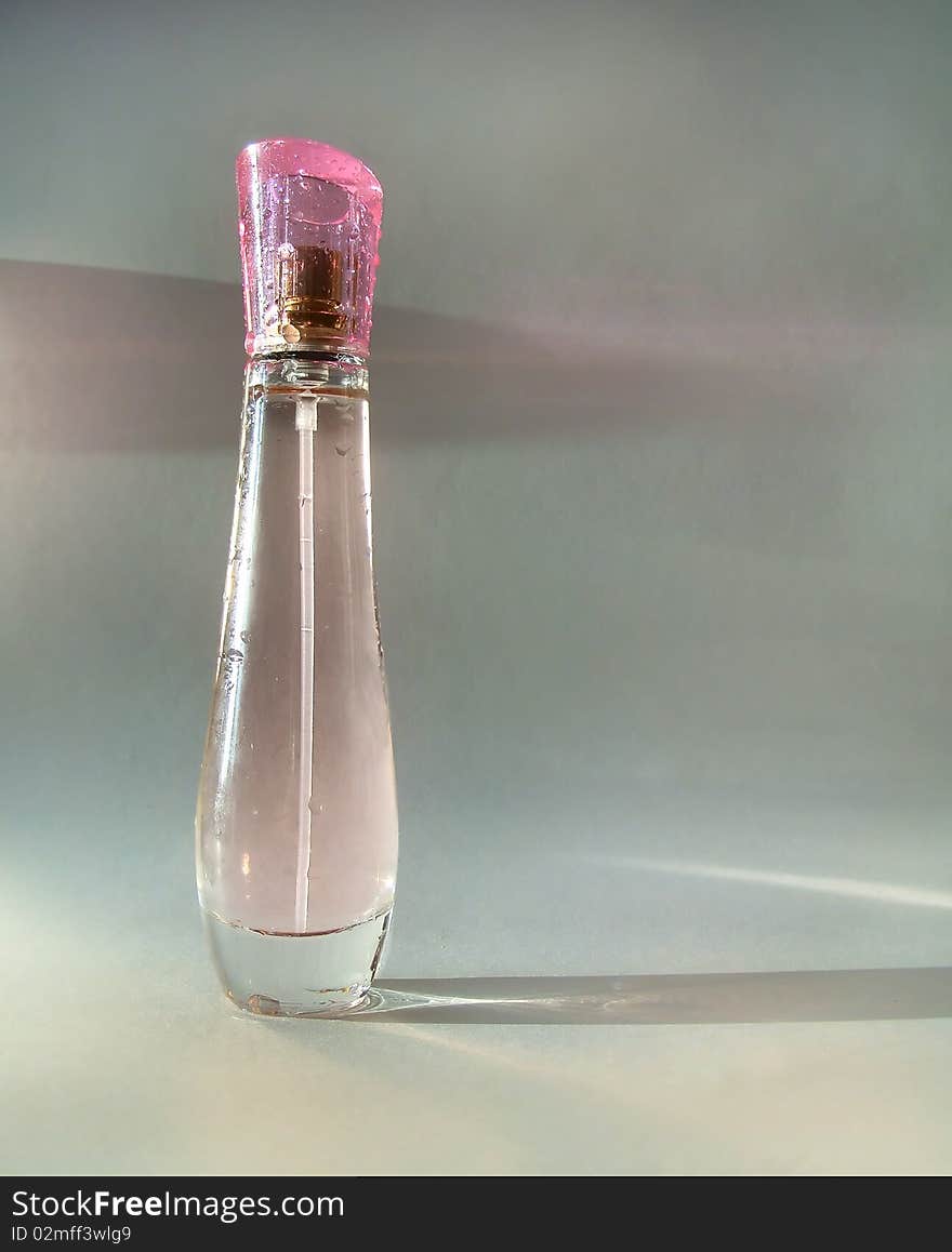 Pink perfume bottle glamour female