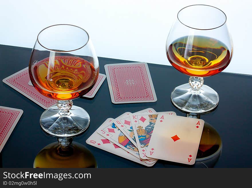 Brandy and cards