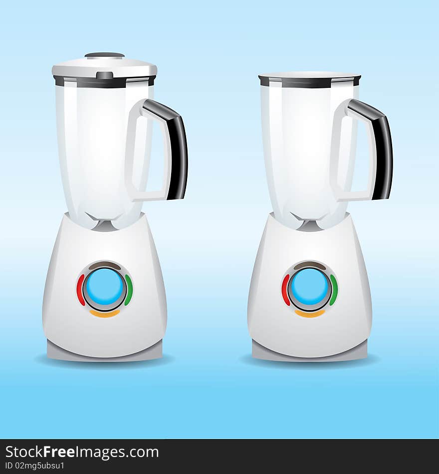 Blender  with cocktail. vector illustration