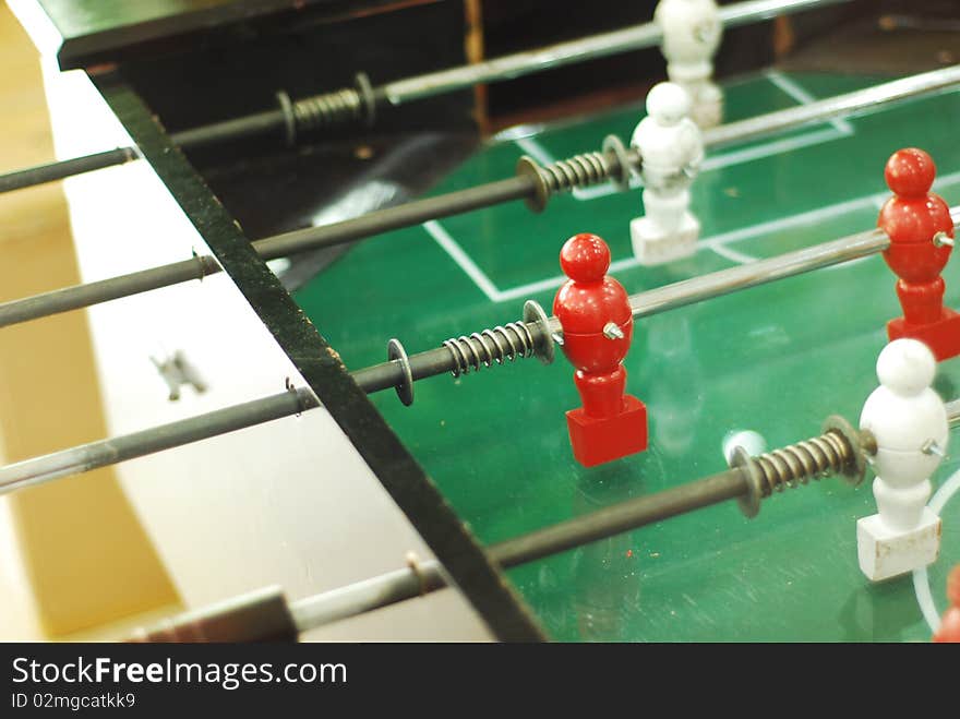 Football table or soccer table, popular in the office for officer to relax from hard work