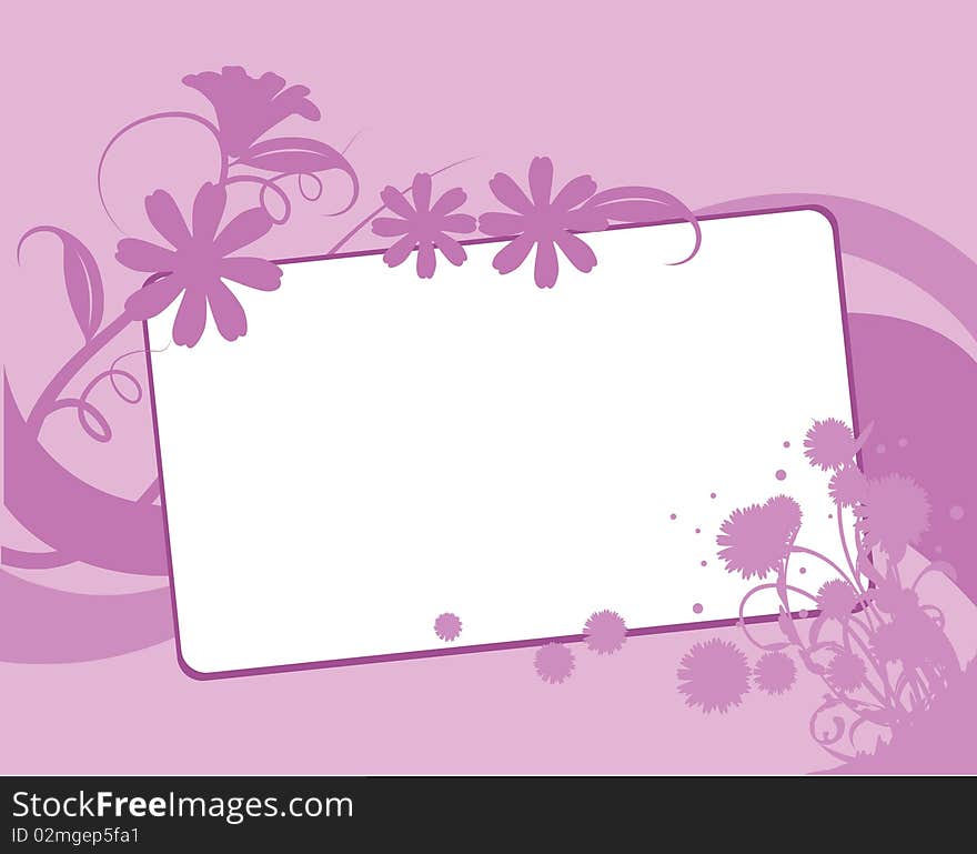 Floral pink background