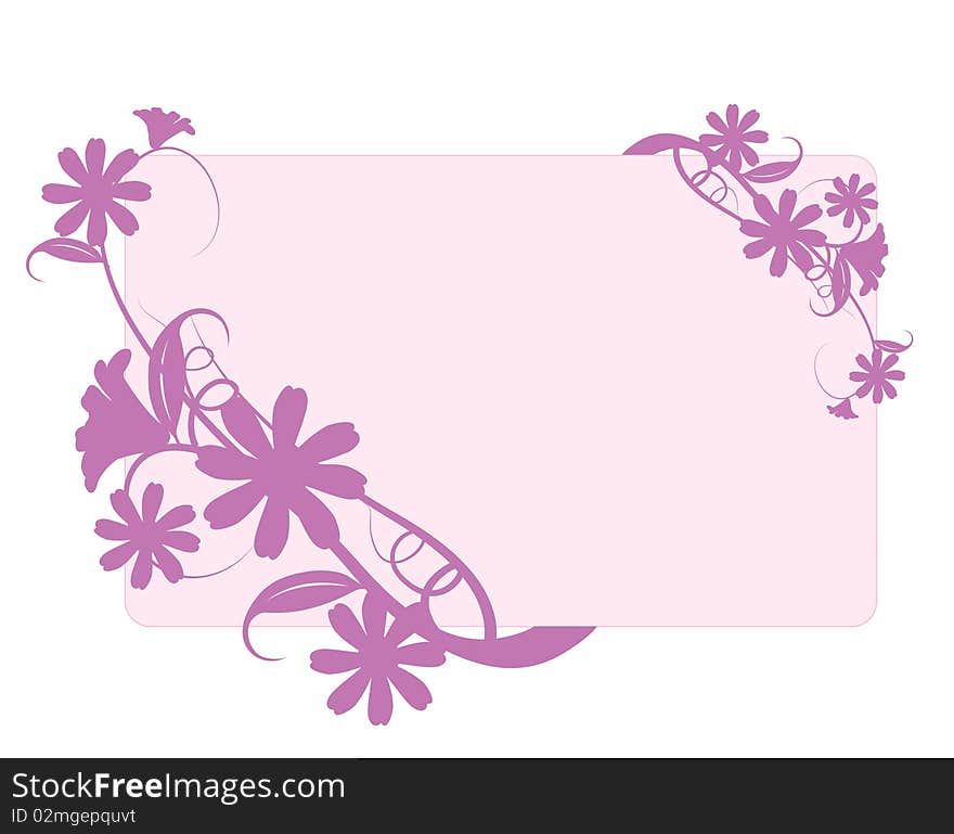 Floral pink background