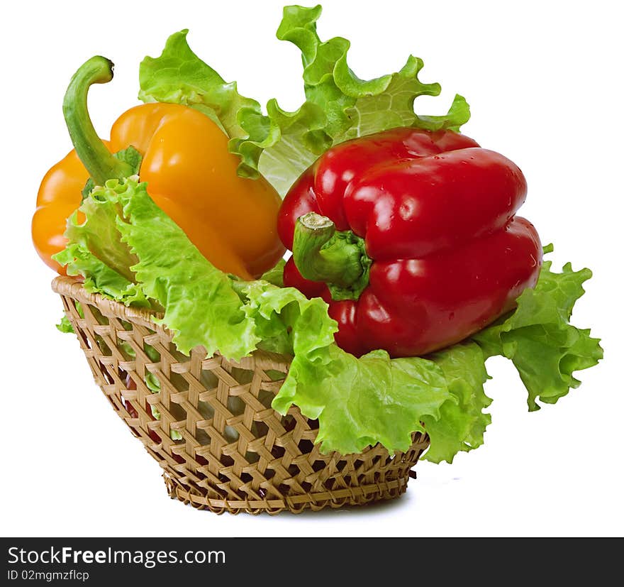 Sweet Pepper In A Basket