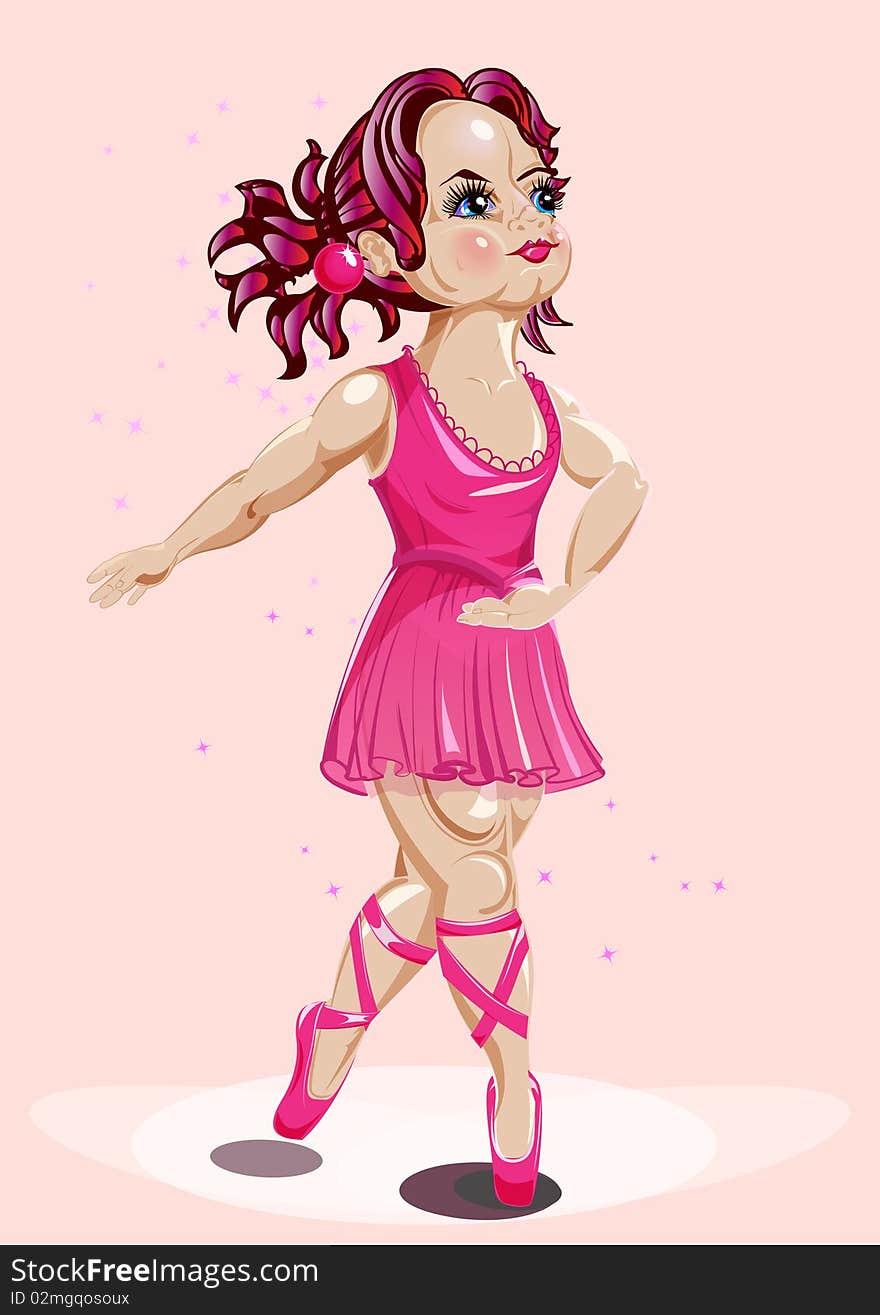 Pink ballerina