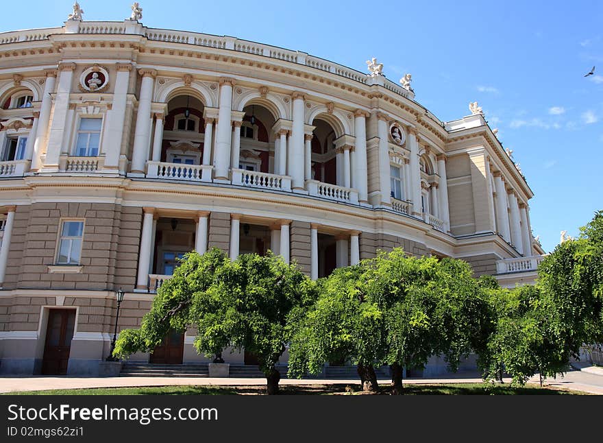 Famous opera and ballet house in odessa. Famous opera and ballet house in odessa