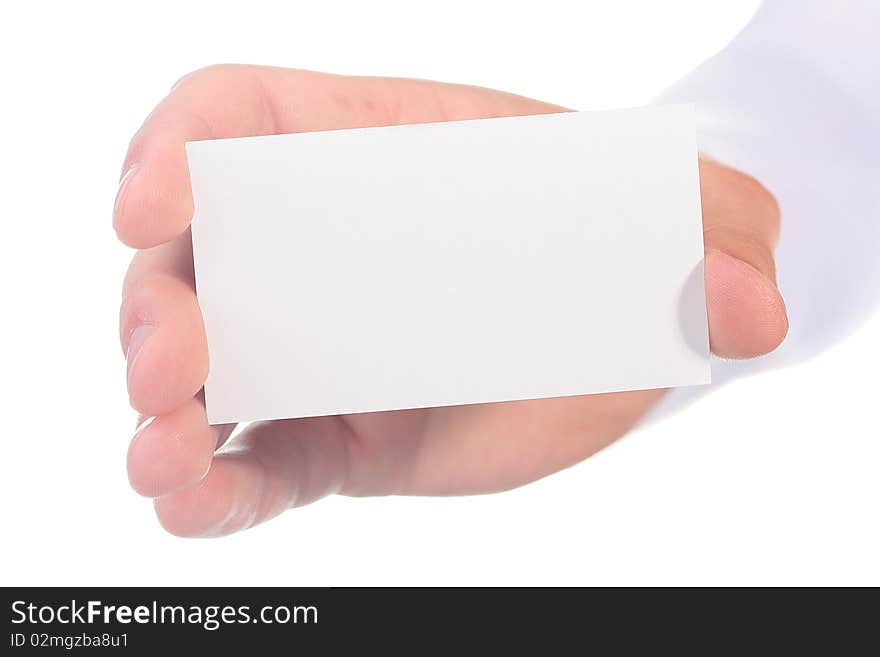 Empty business card