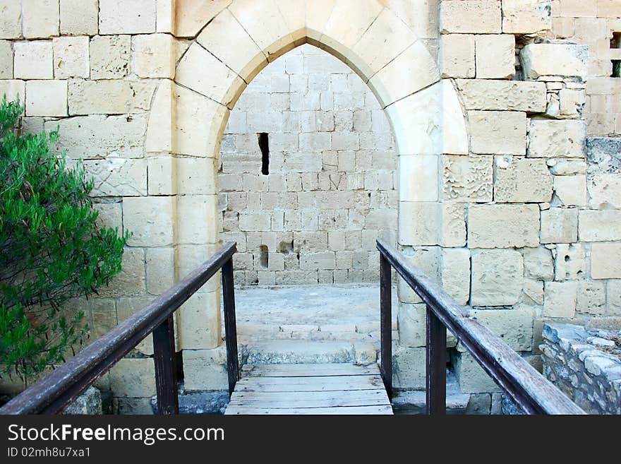 Kolossi Castle,strategic important fort of Medieval Cyprus,fine example of military architecture,originally built in 1210 by Frankish military,rebuilt in 1454 by the Hospitallers.