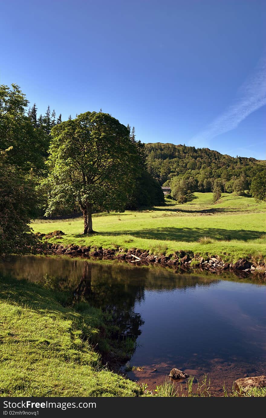 The river Brathay, Elterwater