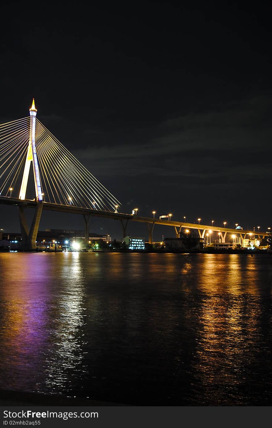 Industrial Ring Road Bridge in Thailand. Industrial Ring Road Bridge in Thailand