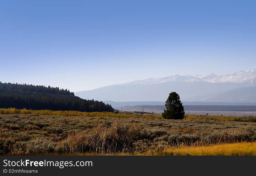 Early morning scene in the Rocky mountains in Colorado. Early morning scene in the Rocky mountains in Colorado