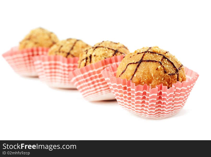 A muffins in a line