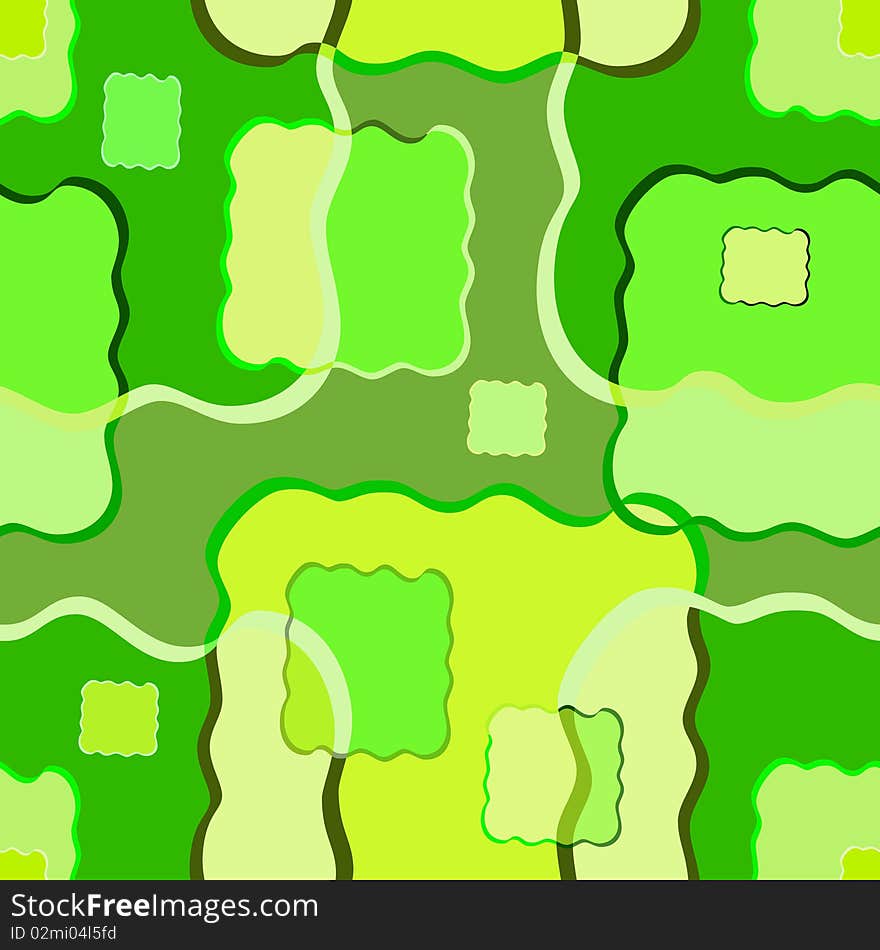 Abstract seamless in green colour. Vector illustration